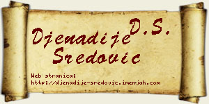 Đenadije Sredović vizit kartica